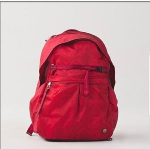 Lululemon Pack It Backpack Snake Red Tide
